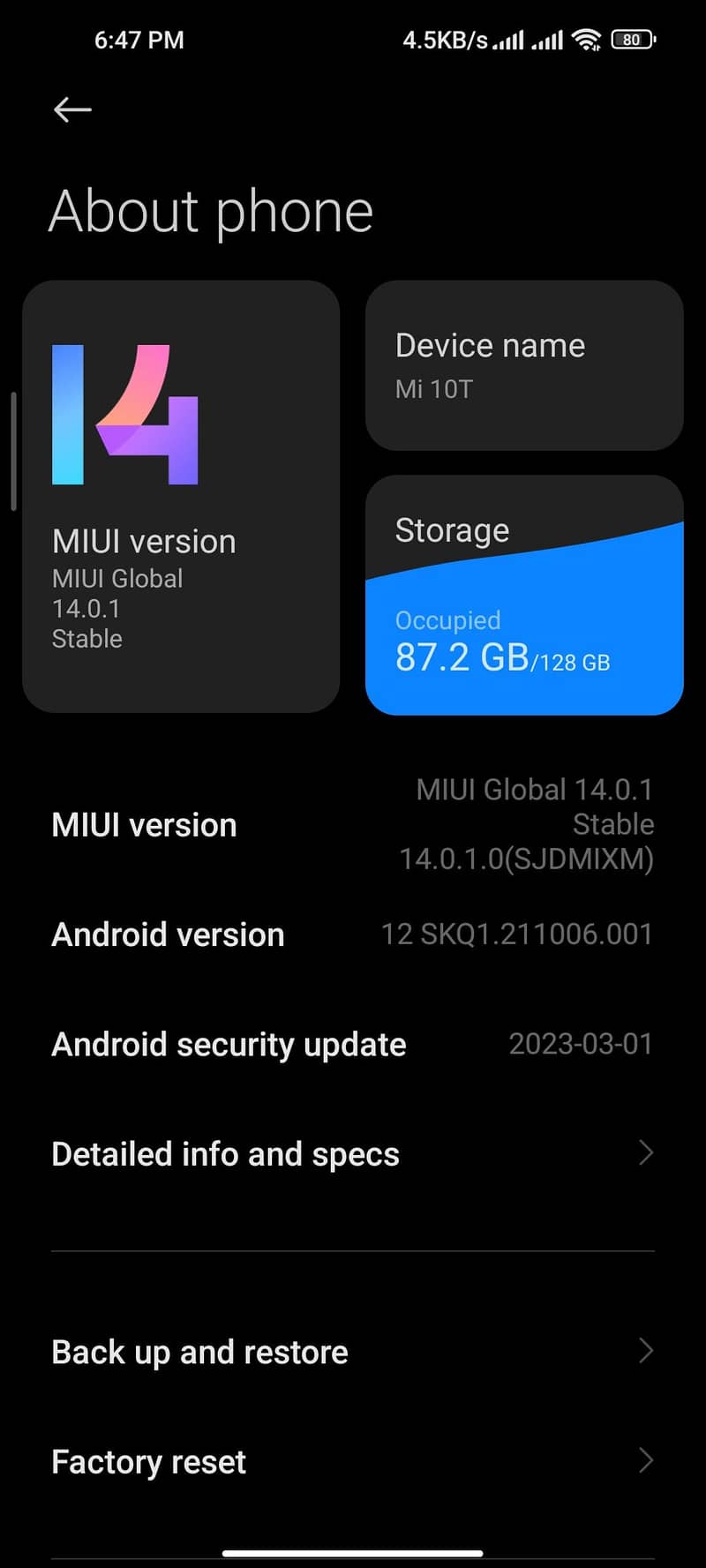 Xiaomi Mi 10T 11
