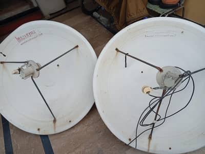 TV Dishes with transponders and recievers for sale contact 03471191856