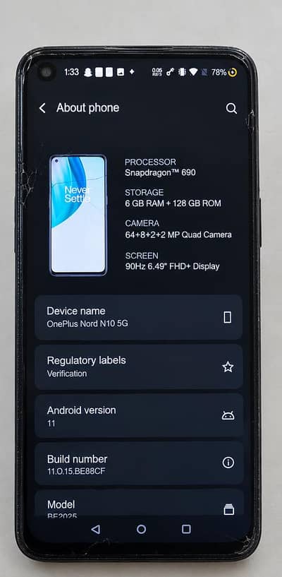One Plus Nord N10 5g