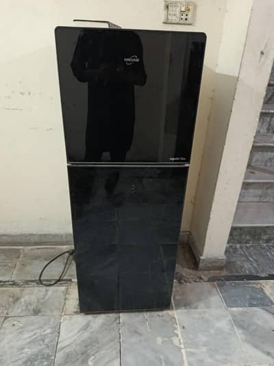 Midas Crystal Line Refrigerator – Black Double Door (Used)  39k