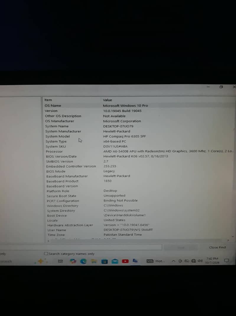 Computer Hp Desktop 3