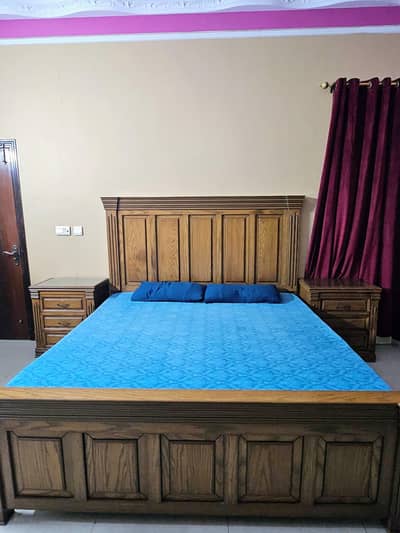 walnut wood bedroom set for URGENT SELL