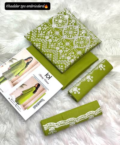 Khaddar embroided 2 pc