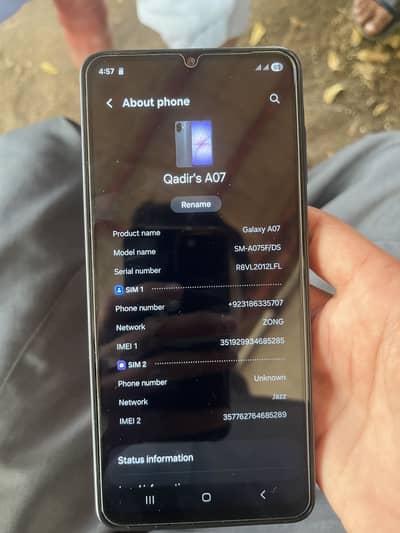 Samsung Mobile A07 5G box b hia