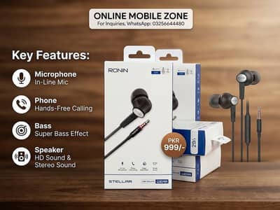 Ronin wired earphones
