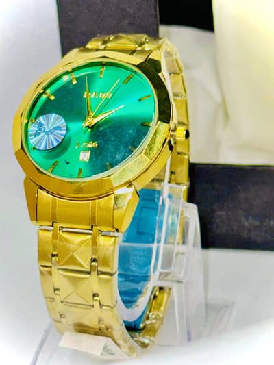 Stylish Gold Skeleton Watch for Men