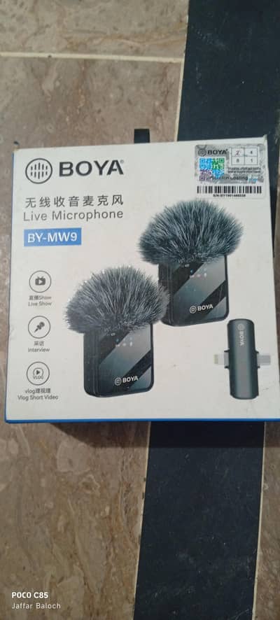 BOYA BY-MW9 Wireless Microphone – Complete Set