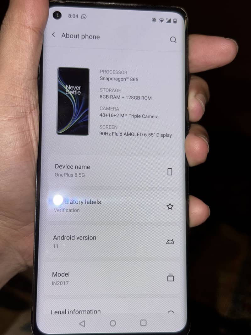One Plus 8 0