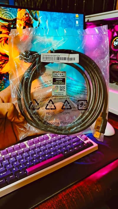 Original 2.1 HDMI Cable 2 Meter 48Gbps 8K 60Hz