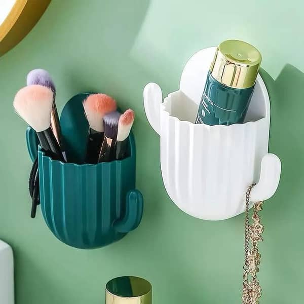 Wall Mounted Cactus Self Adhesive Storage Box