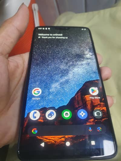 one plus 6 8/128gb dual sim pta proved all ok full ok