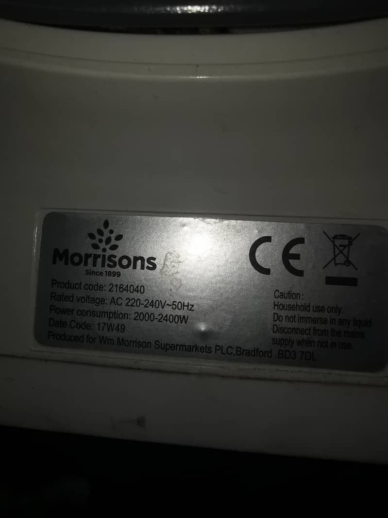 Branded from UK. . ((Morrison)) 2