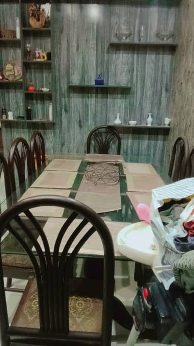 8 chair glass dining table