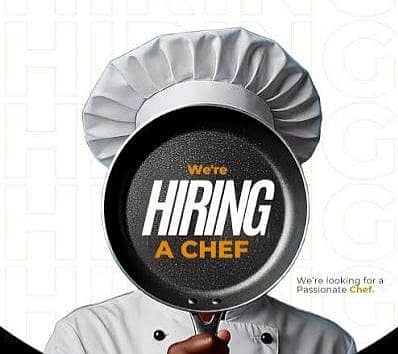 looking for a head chef for my new restaurant