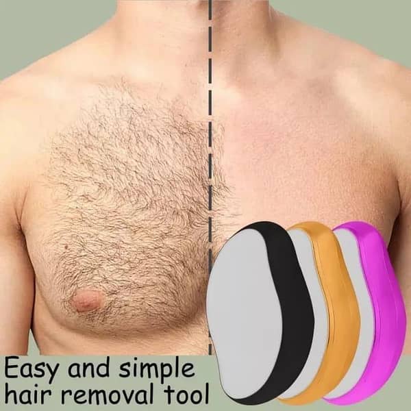 T   crystal hair remover stone Painless Epilator Reusable Depilation Tool for body hair. Portable Hair Removal Beauty Tool- Hair remover Stone for Man and Women