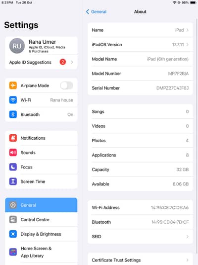 iPad 6th gen