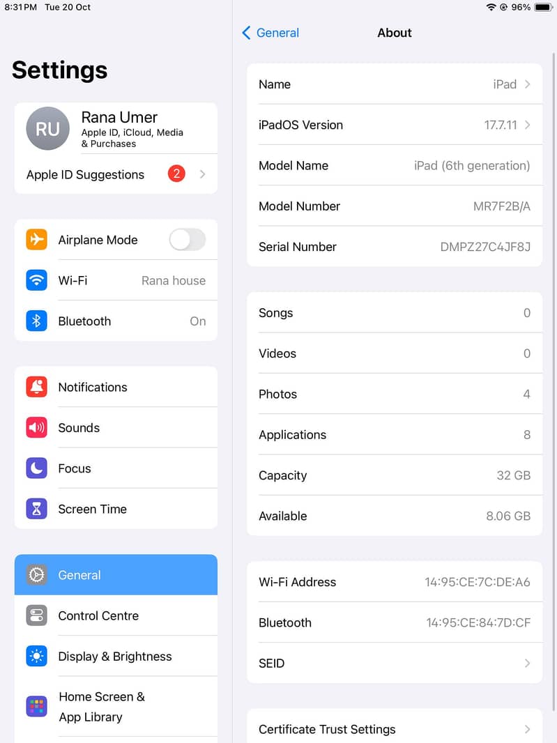 iPad 6th gen 0
