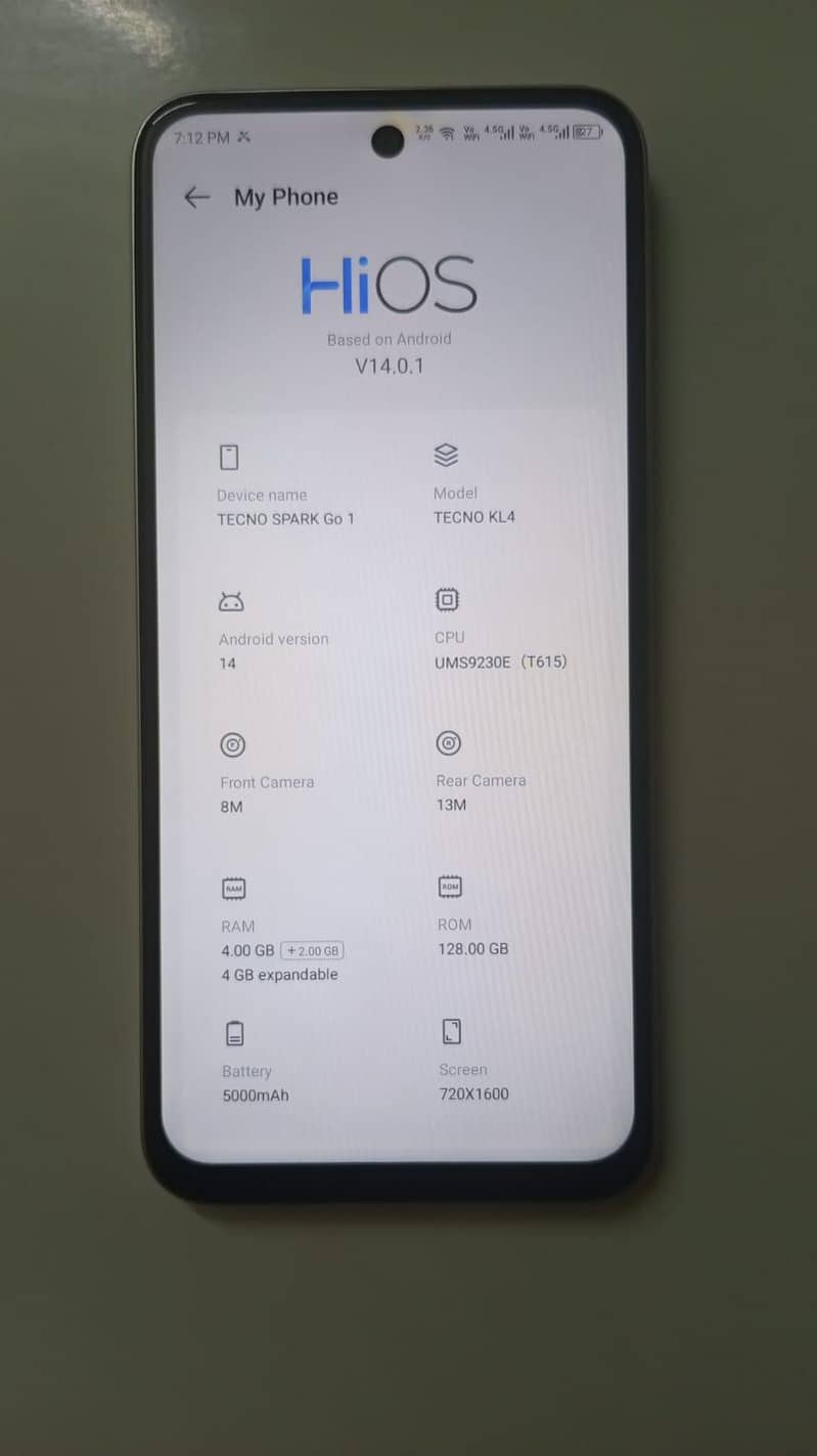 Tecno Spark Go 1 8