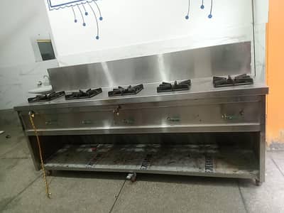 Restaurant or Hotel k liye Steel Counter Bar BQ karahi  counter