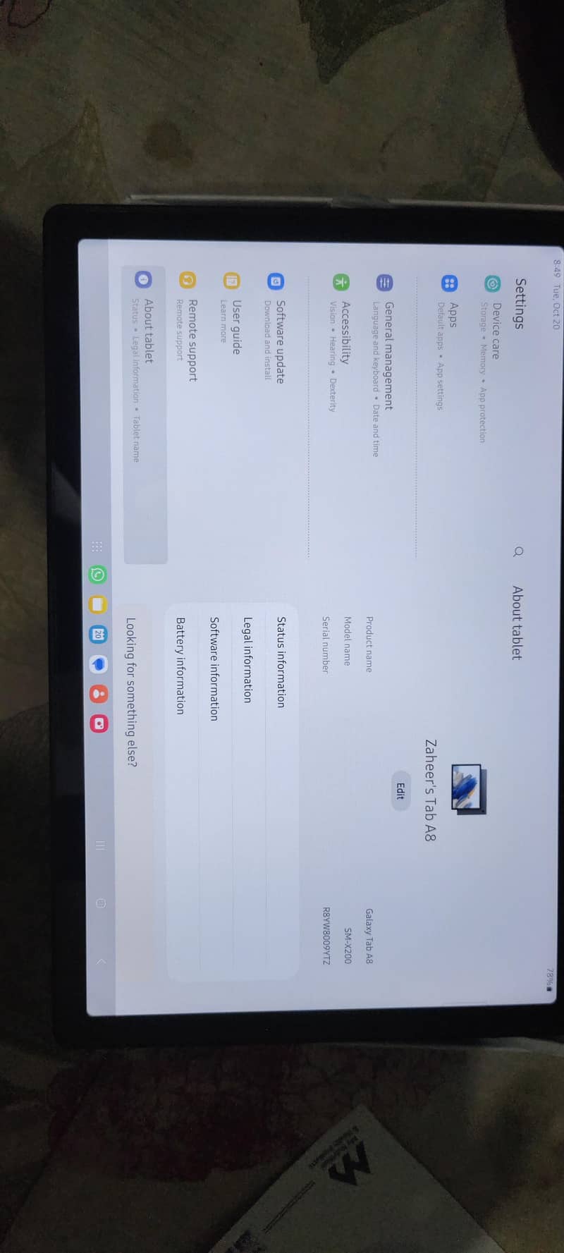 Samsung A8 tablets 3