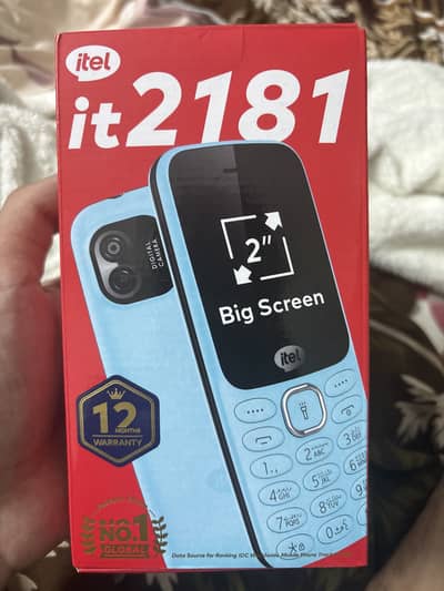 Itel Keypad mobile phone . PTA approved , box charger , dual sim ,