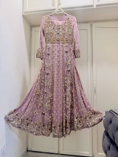 Bridal maxi with tail dupata