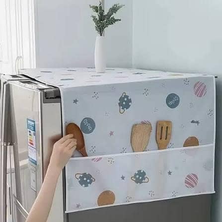 Refrigerator Cover Top Dust proof Windscreen Covers for Top Decorative Fridge Cover for Washing Machines Dryers for Friends Neighbors Random Design