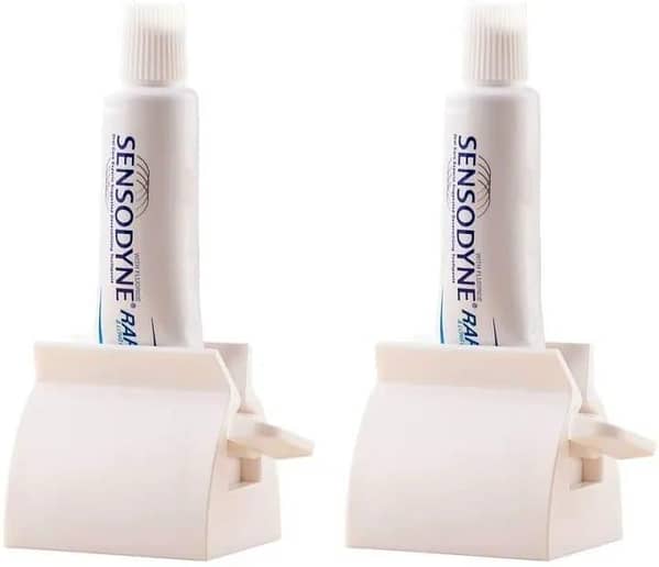 T  Rolling Toothpaste Tube Squeezers Toothpaste Tube Holder Multifunction Manual Rotate Toothpaste Dispenser Tube Squeezer Tool Stand for Bathroom