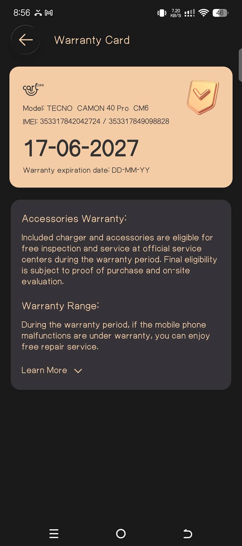 Tecno CAMON 40 Pro 2