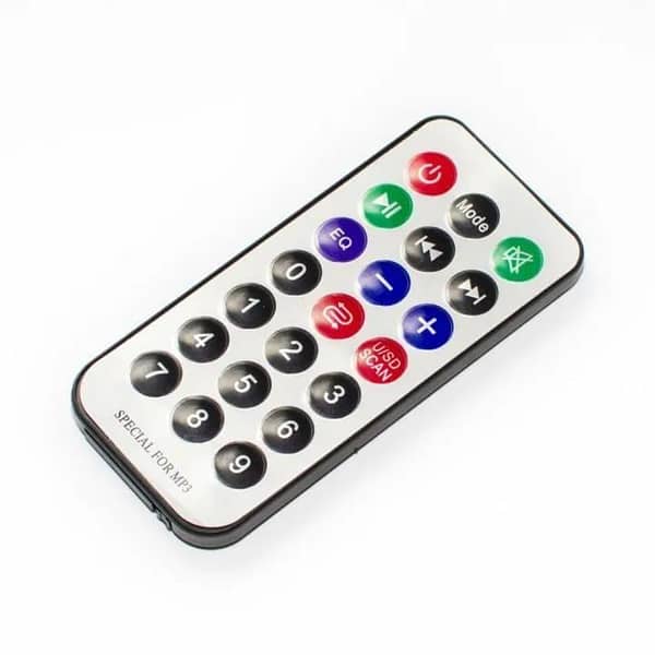 T  IR Remote Control ultra-thin remote control, 1-21 key remote control, used for USB card small audio remote/car MP3