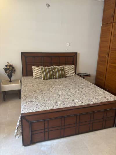 Bed with mattress