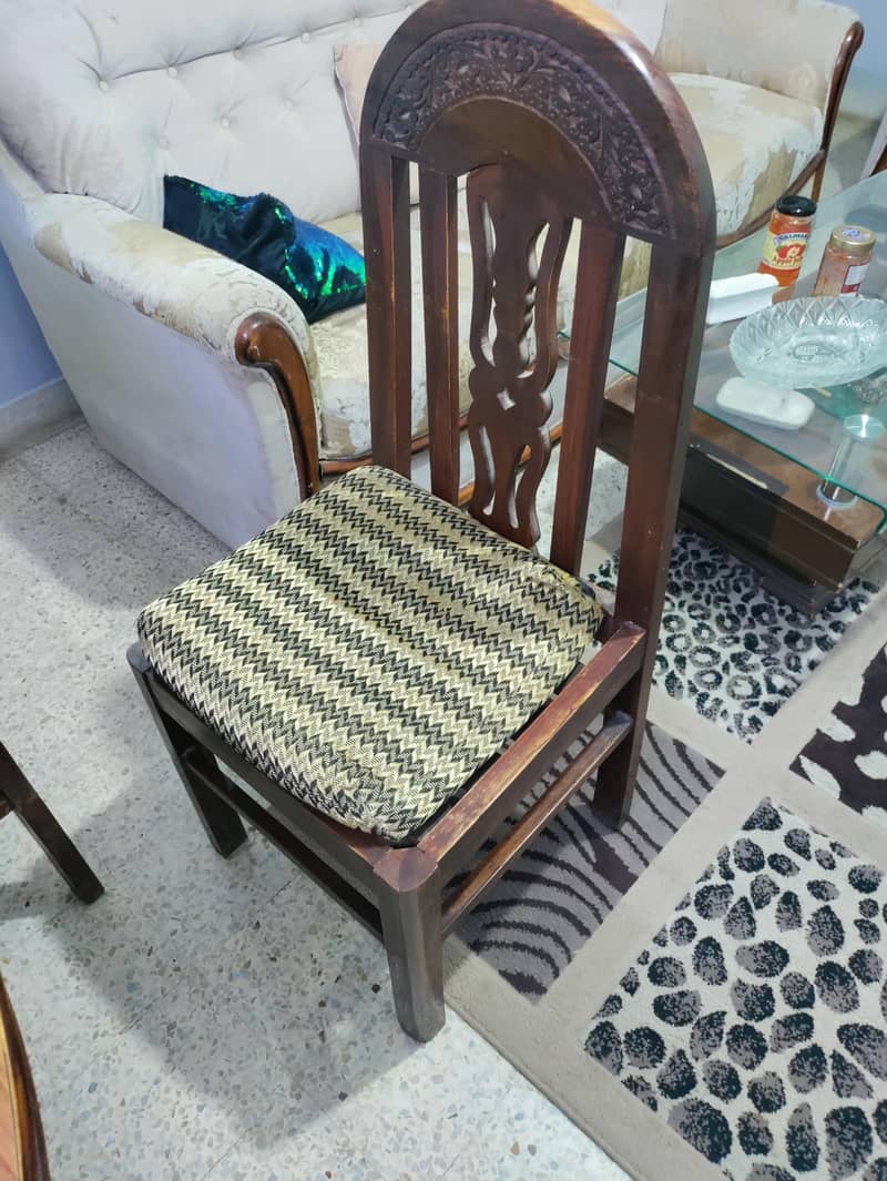 Wooden dining table 4