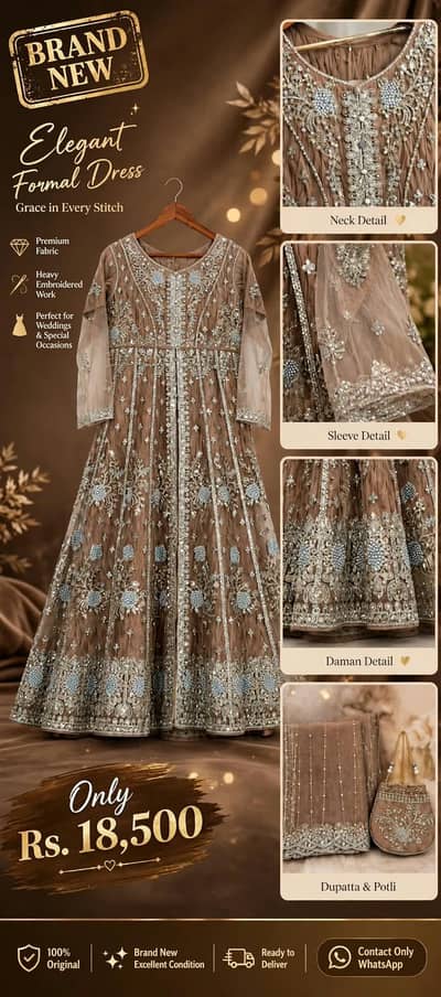 Bridal Walima maxi Brand New | Rs. 18,500