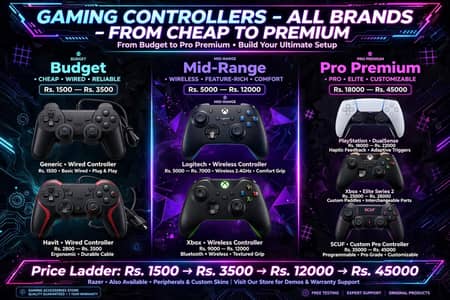 Gaming controller for sale contact number is 03175904905