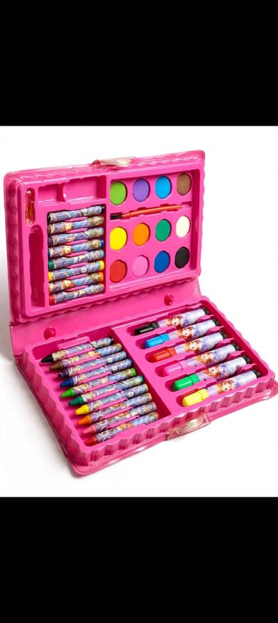 Sofia Art Kit 42 Pcs - Crayons Markers Water color Box Set for girls