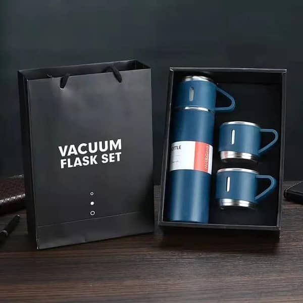 T  500ml High Quality Food Grade Stainless Steel Vacuum Flask Set