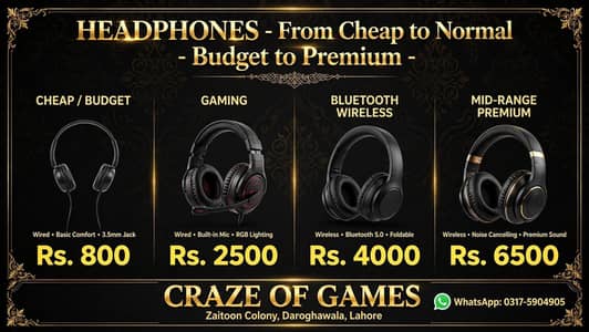 Cheap to expensive headphones for sale
