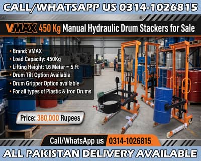 Drum Stacker, Drum Lifters, Drum Trolleys, Drum Tilters For Sale