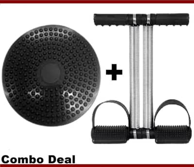 Tummy Twister & Waist Trimmer Combo for Home Fitness