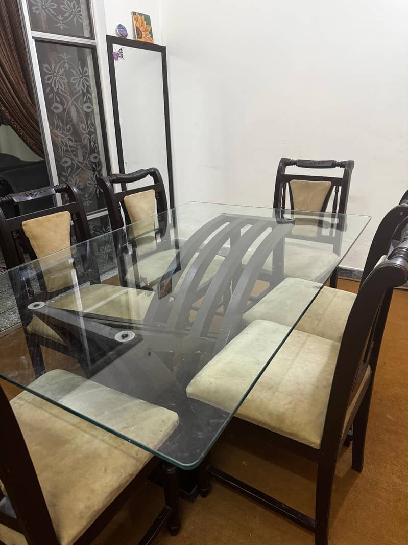 6 seater Dinning Table Solid Wood 1