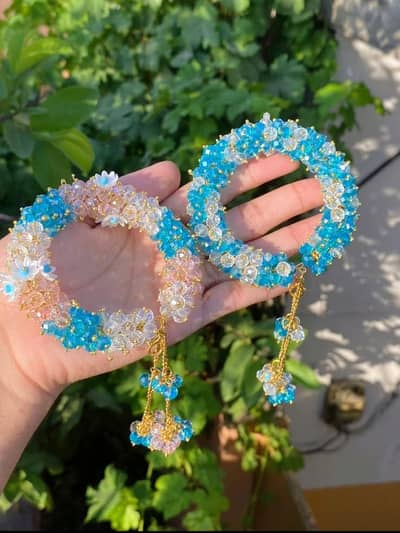 Sky blue Gajra Bracelet