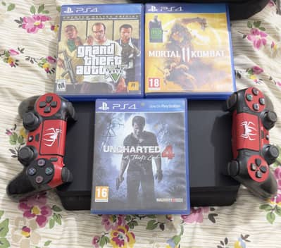 PS4 slim 500gb with two controllers