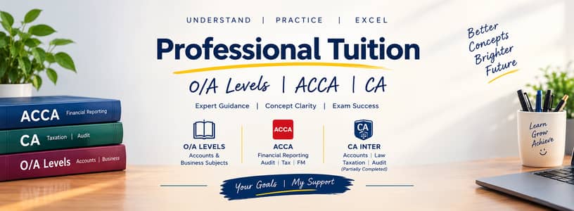 ACCA, CA, O/A Levels home tutor