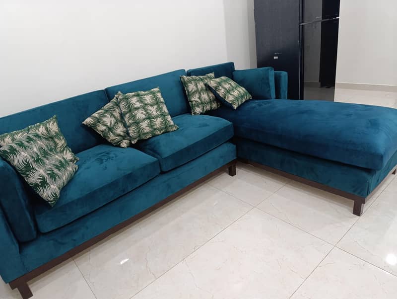 7 seater L shape sofa Double frame. 1