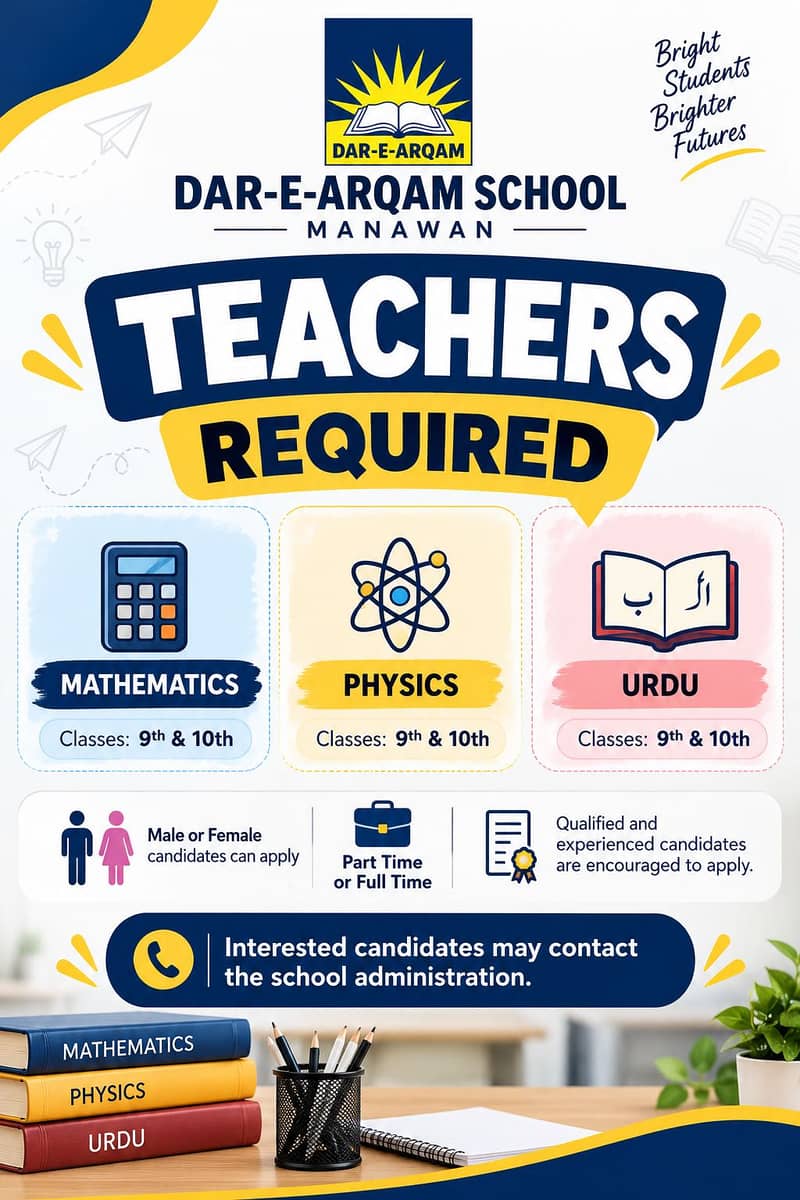 TEACHERS REQUIRED 0
