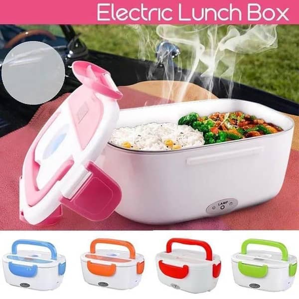 T   Electric Food Heating Lunch Box For Student Multi-Functional Food Warmer Container For Travel Picnic School