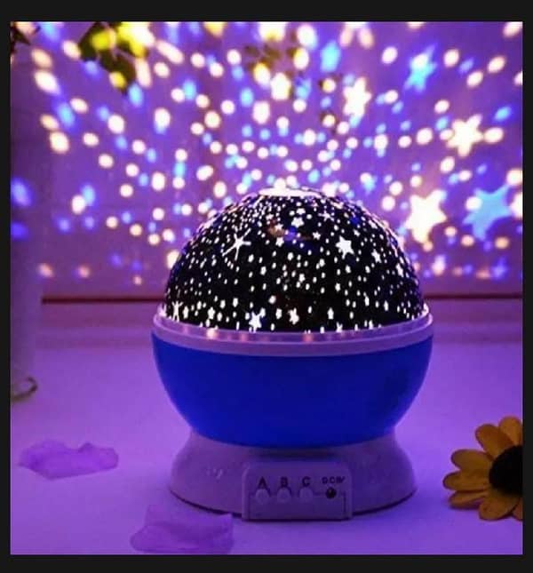 T   LED Rotating Night Light Projector Children USB Projector Lamp