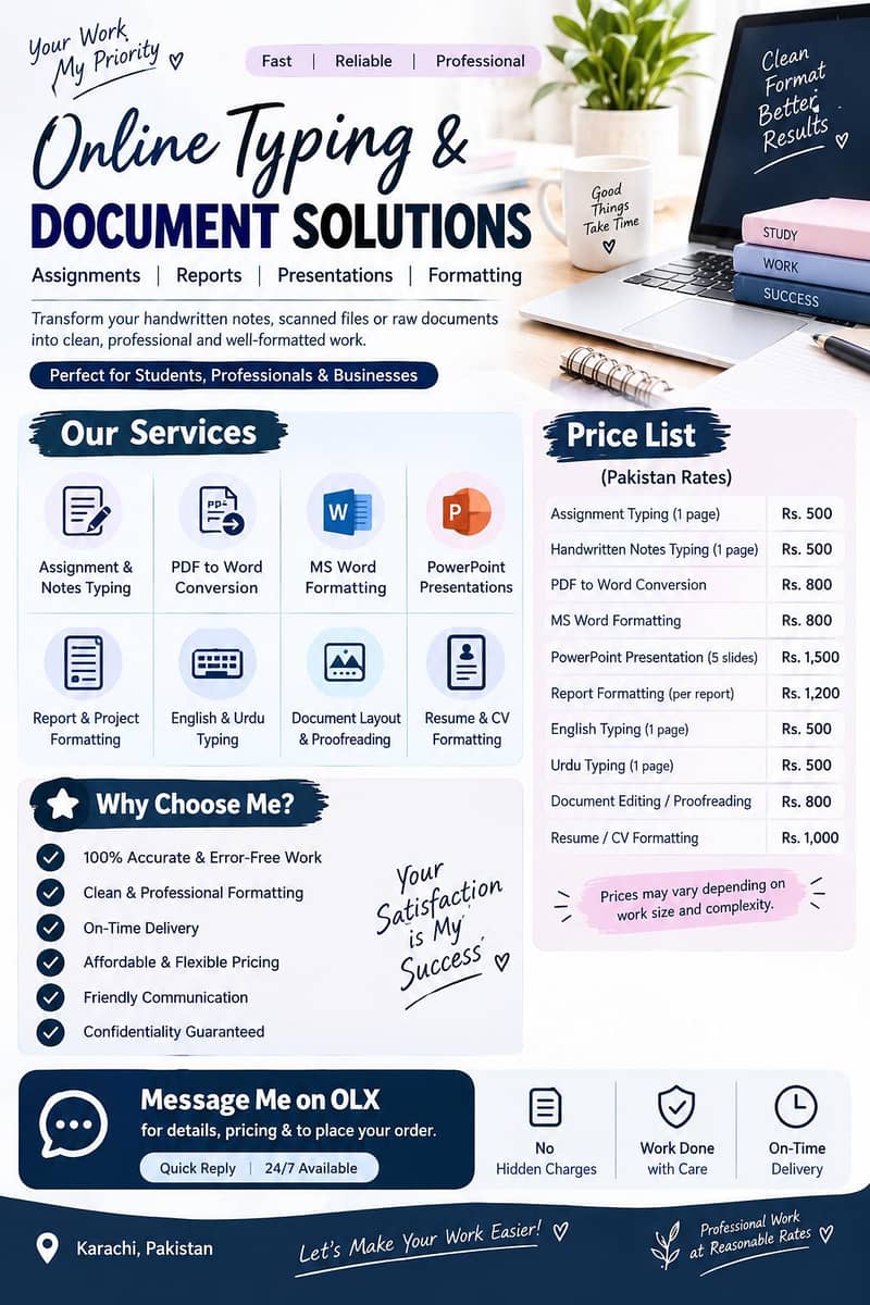 Online Typing Expert | Assignments, PDF, Word & PPT Services - Other ...