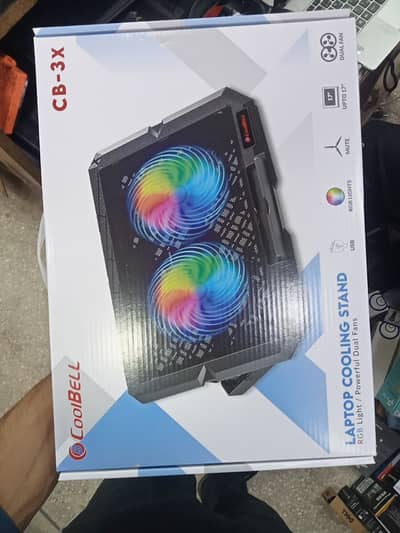CoolBell Laptop Cooling Fan – USB Powered – BOX PACKED, NOT EVEN USED