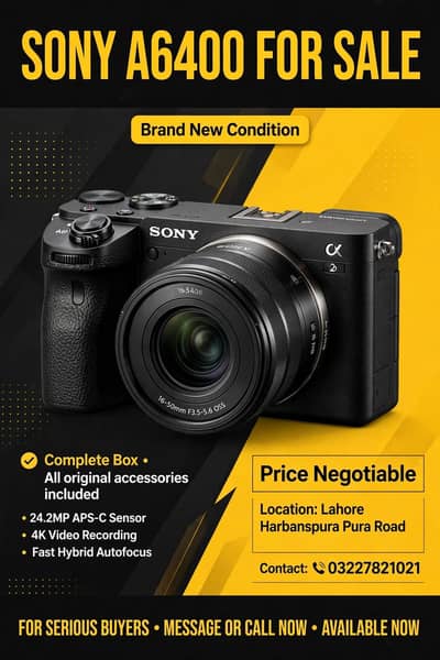 sony a6400 camera